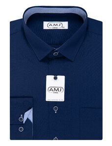 Pánská košile AMJ Comfort fit - modrá JDR87