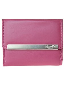 Růžová kompaktní kvalitní kožená peněženka HMT FLW
