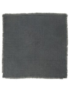 IB LAURSEN Bavlněný ubrousek Double Weaving Dark Grey 40 x 40 cm