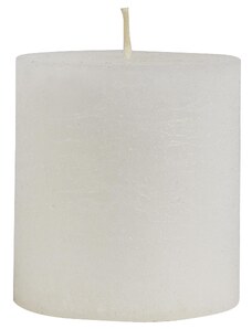 IB LAURSEN Kulatá svíčka Rustic White 7,5 cm