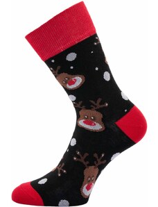 K-SPORTING Dámské vánoční ponožky Sobi černé 37-41