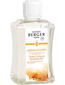 Maison Berger Paris – Aroma Energy (Povzbuzení) náplň do elektrického difuzéru s vůní Sparkling Zest (Čerstvé tonikum), 475 ml