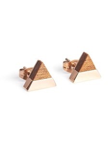 BeWooden Náušnice s dřevěným detailem Rea Earrings Triangle