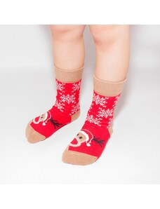 Crazystep DĚTSKÉ Ponožky Vánoční sob