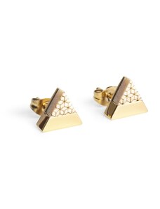 BeWooden Náušnice s dřevěným detailem Virie Earrings Triangle