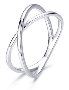 Royal Fashion prsten Jemný překřížený SCR543