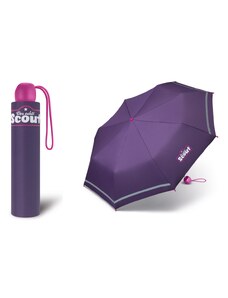 happy rain Dívčí skládací deštník Scout - Basic Lilac dark