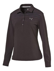 Puma golf Puma Sport Woven dámské golfové tričko s dlouhým rukávem černé