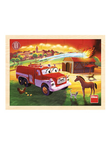 DINO Puzzle dřevěné 20 dílků Tatra hasiči