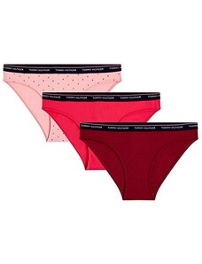 Kalhotky 3pcs UW0UW01385-079 růžovočervená - Tommy Hilfiger