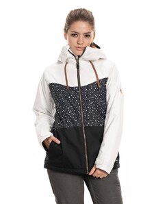 686 dámská zimní bunda Athena Jacket Black Angular Colorblock