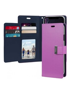 Fialové flipové pouzdro Mercury Rich Diary Wallet pro iPhone 11 PRO MAX