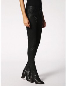 DIESEL dámské džíny koženého vzhledu SLANDY-BK černá