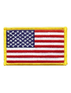 ROTHCO Nášivka US vlajka 5 x 7,5 cm barevná žlutý lem