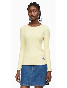 Calvin Klein dámský svetr s hedvábím Iconic yello