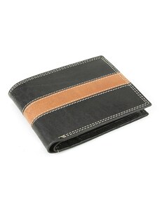 Černá pánská kožená luxusní peněženka Abelard