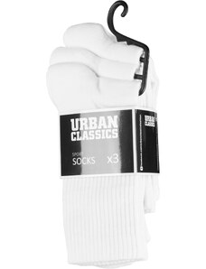 Urban Classics Accessoires Sportovní ponožky 3-Pack bílé