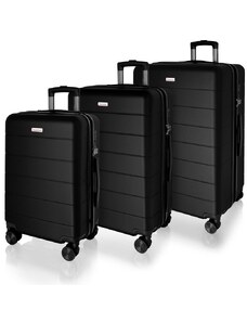 AVANCEA Sada cestovních kufrů AVANCEA DE2966 Black SML