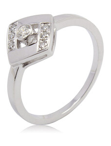 Zlatý prsten s diamanty ZPCS022B-55-1000