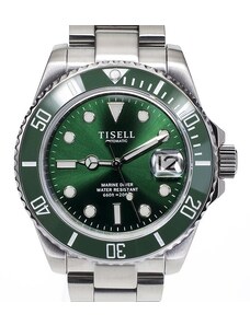 Tisell Watch Sub 9015 Green Date