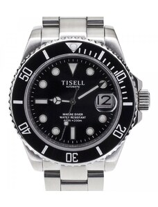 Tisell Watch Sub 9015 Black Date