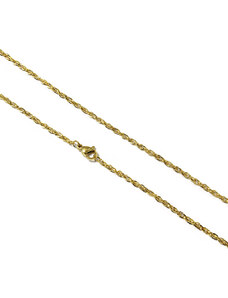 BM Jewellery Řetízek CLASSIC gold 0,22 x 45 cm z chirurgické oceli S964040