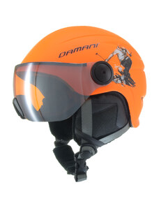 Dětská lyžařská helma Damani - Skier Visor C03 - oranžová