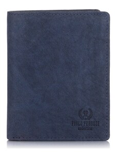 Kabelky od Hraběnky Italská peněženka pro pány PERUZZI; modrá