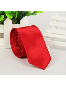 Fashion Tao Pánská kravata SLIM světle červené barvy.