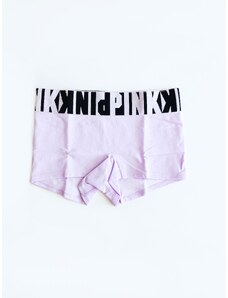 Victoria's Secret Victoria's Secret PINK Logo Levander pohodlné bezešvé kalhotky Boyshort s nápisy Pink po celém obvodu - S / Levandulová / Victoria's Secret