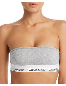 Calvin Klein Podprsenka Bandeau Grey