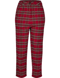 Kalhoty Urban Classics Ladies High Waist Checker Cropped Pants