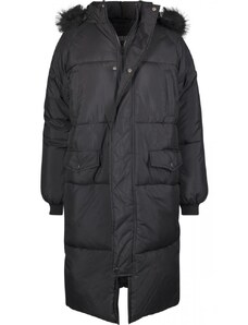 Dámský zimní kabát Urban Classics Oversize Faux Fur Puffer - černý