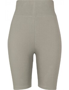 URBAN CLASSICS Ladies High Waist Cycle Shorts - green/grey