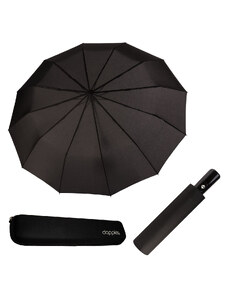 Doppler Magic Fiber Major černý s pouzdrem - pánský plně-automatický deštník