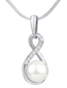 Silvego Stříbrný přívěsek s bílou pravou přírodní perlou JSTP16960