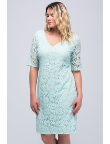 Şans Women's Plus Size Green Lace Dress