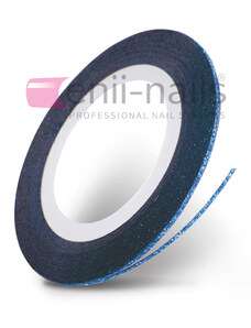 ENII NAILS Nail art glitrová páska - královská modrá, 1 mm
