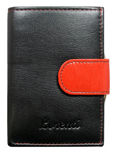 Lorenti Dámská stylová kožená peněženka Adriana červená/černá