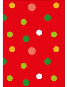 A.Weinberger s.r.o. Ubrus barevné puntíky na červeném podkladu