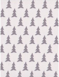 A.Weinberger s.r.o. Ubrus bílý,vánoční motiv-šedé stromečky