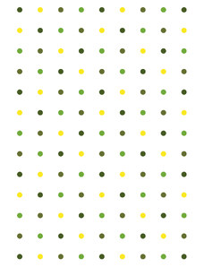 A.Weinberger s.r.o. Látka - barevné žluté a zelené puntíky na bílém podkladu