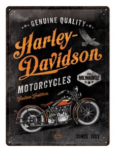 Nostalgic Art Plechová cedule Harley-Davidson (Timeless Tradition) 40 x 30 cm