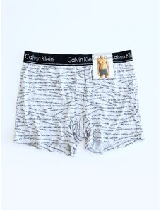 Calvin Klein Calvin Klein Slim Fit stylové bavlněné trenýrky s nápisy CK - M / Šedá / Calvin Klein