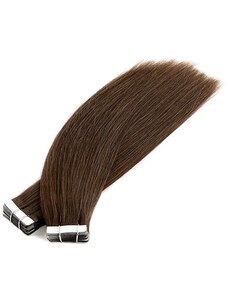 Vlasové PU pásky tape in na prodlužování vlasů 60cm 04 - středně hnědá