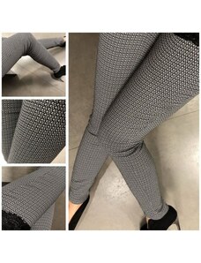 Úzké vzorované dámské kalhoty, Velikost 36, Barva Barevná LF 237