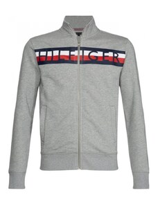 Pánská šedá mikina na zip Tommy Hilfiger