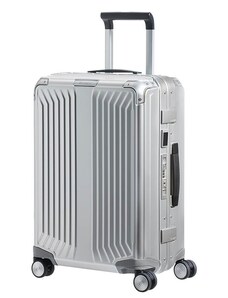 Samsonite Kabinový hliníkový cestovní kufr Lite-Box Alu S 40 l stříbrná