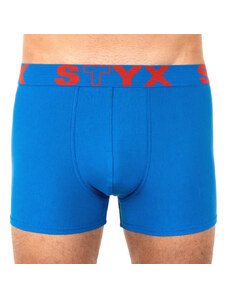 Pánské boxerky Styx sportovní guma nadrozměr modré (R967)