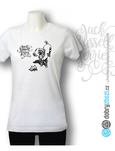 Dámské tričko - Jack Russell s nápisem